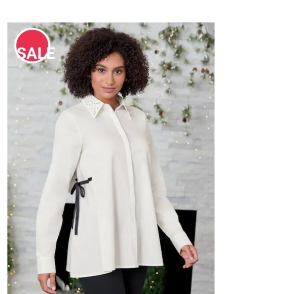 Cute ☺️☺️ Monroe & Main Beaded Blouse - Picture 3 of 8